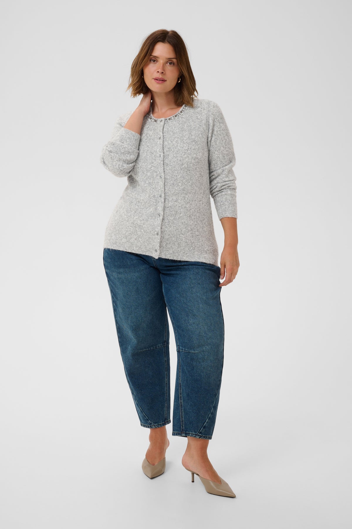 Cardigan Selia Grey Melange