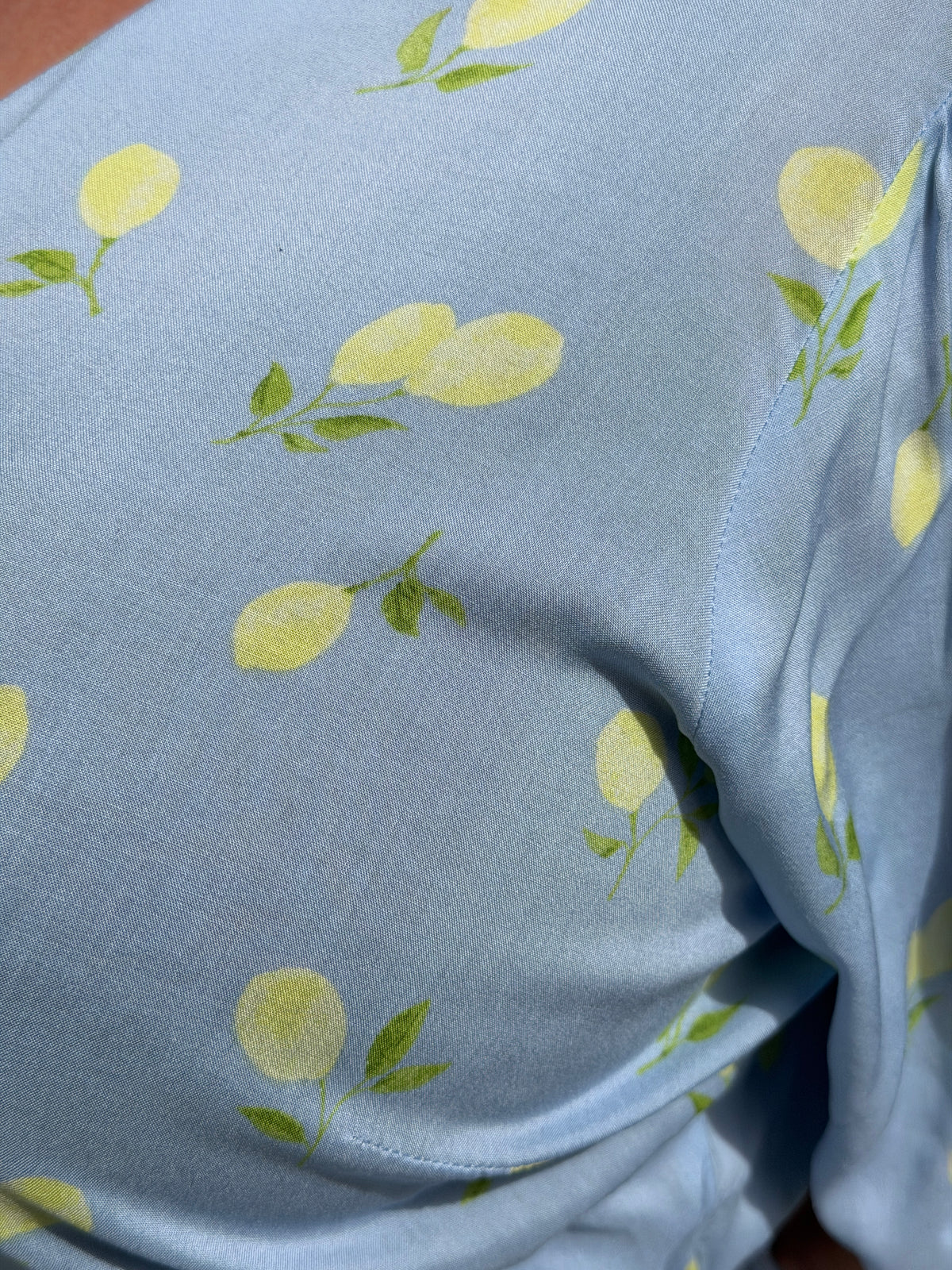 Kjole Evida Blue Lemon