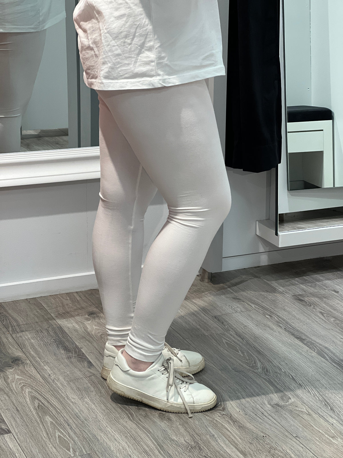 Leggings Bambus Hvit