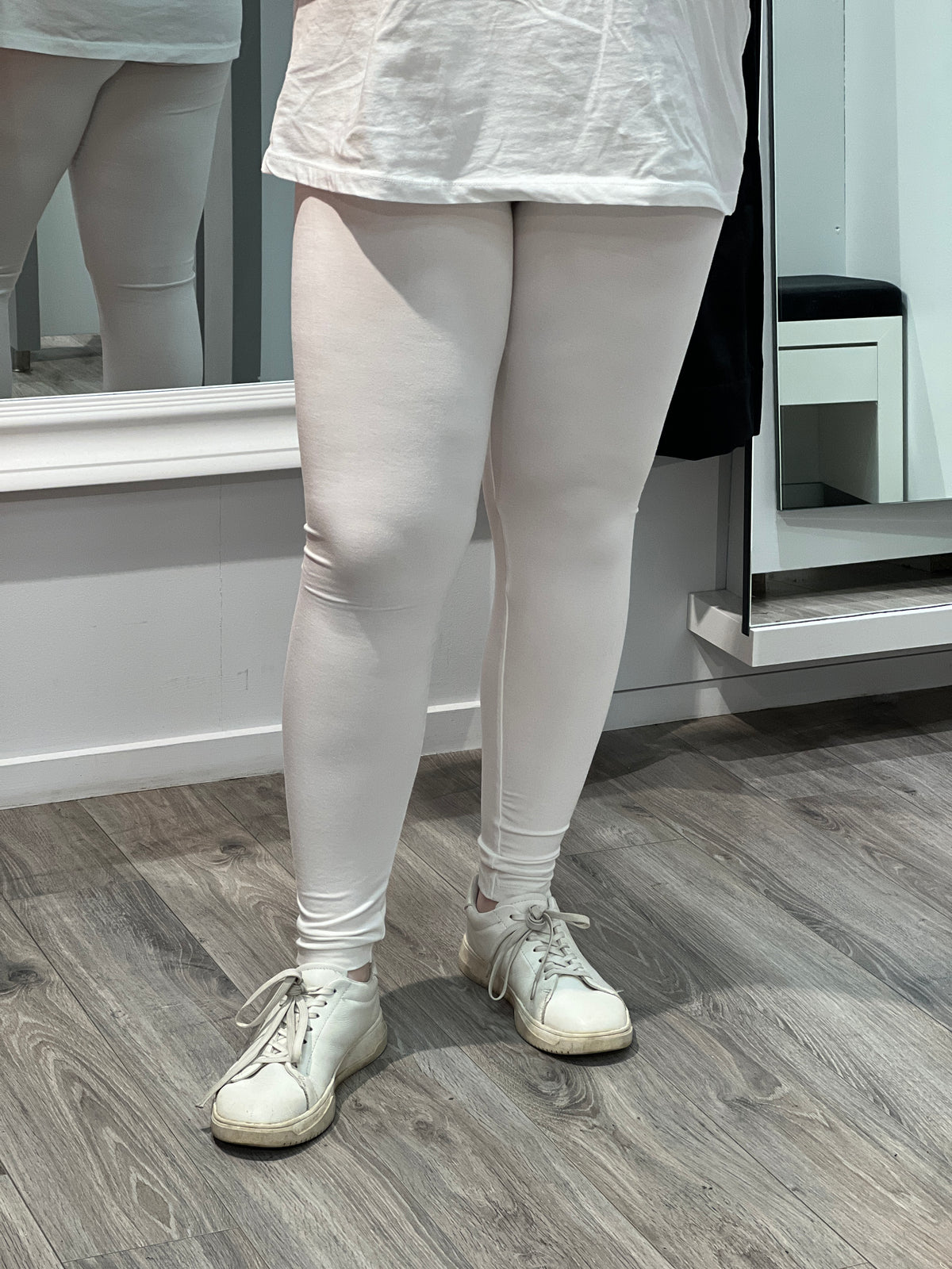 Leggings Bambus Hvit