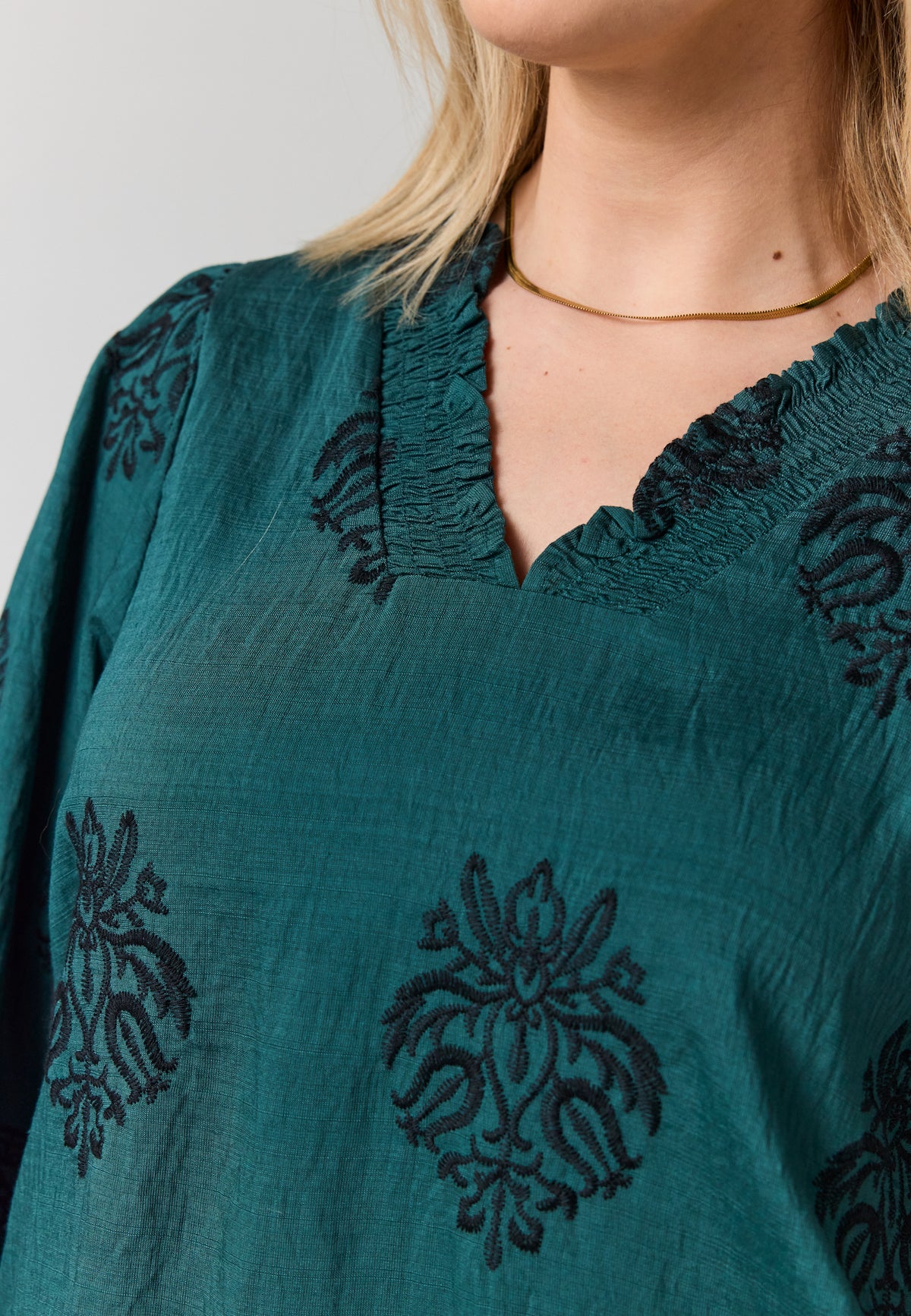 Bluse Feodora Petrol