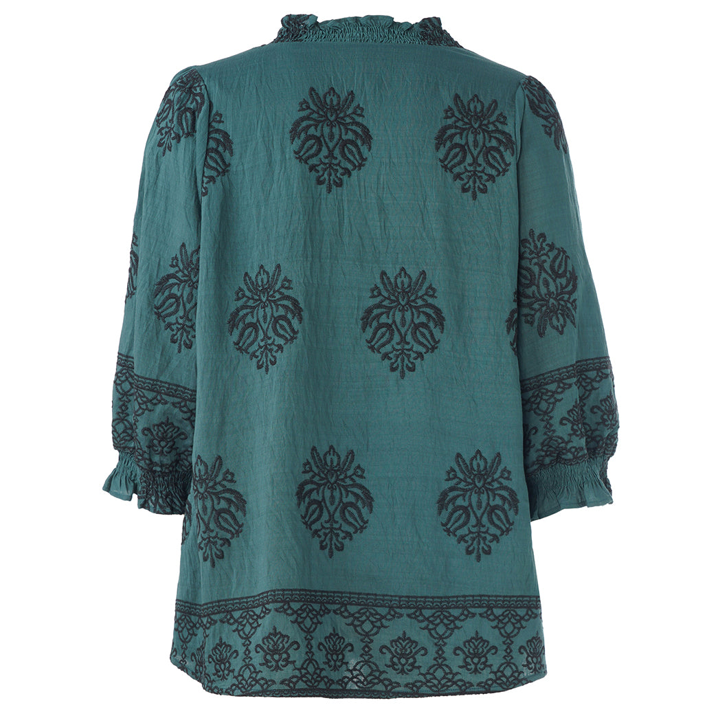 Bluse Feodora Petrol