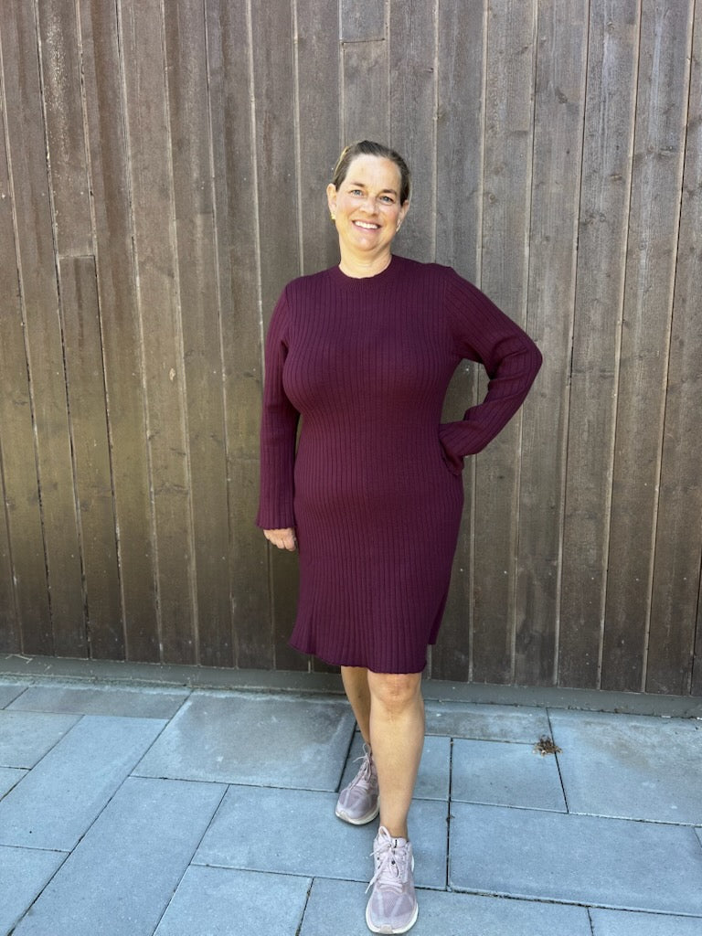 Kjole Michella Knit Fig