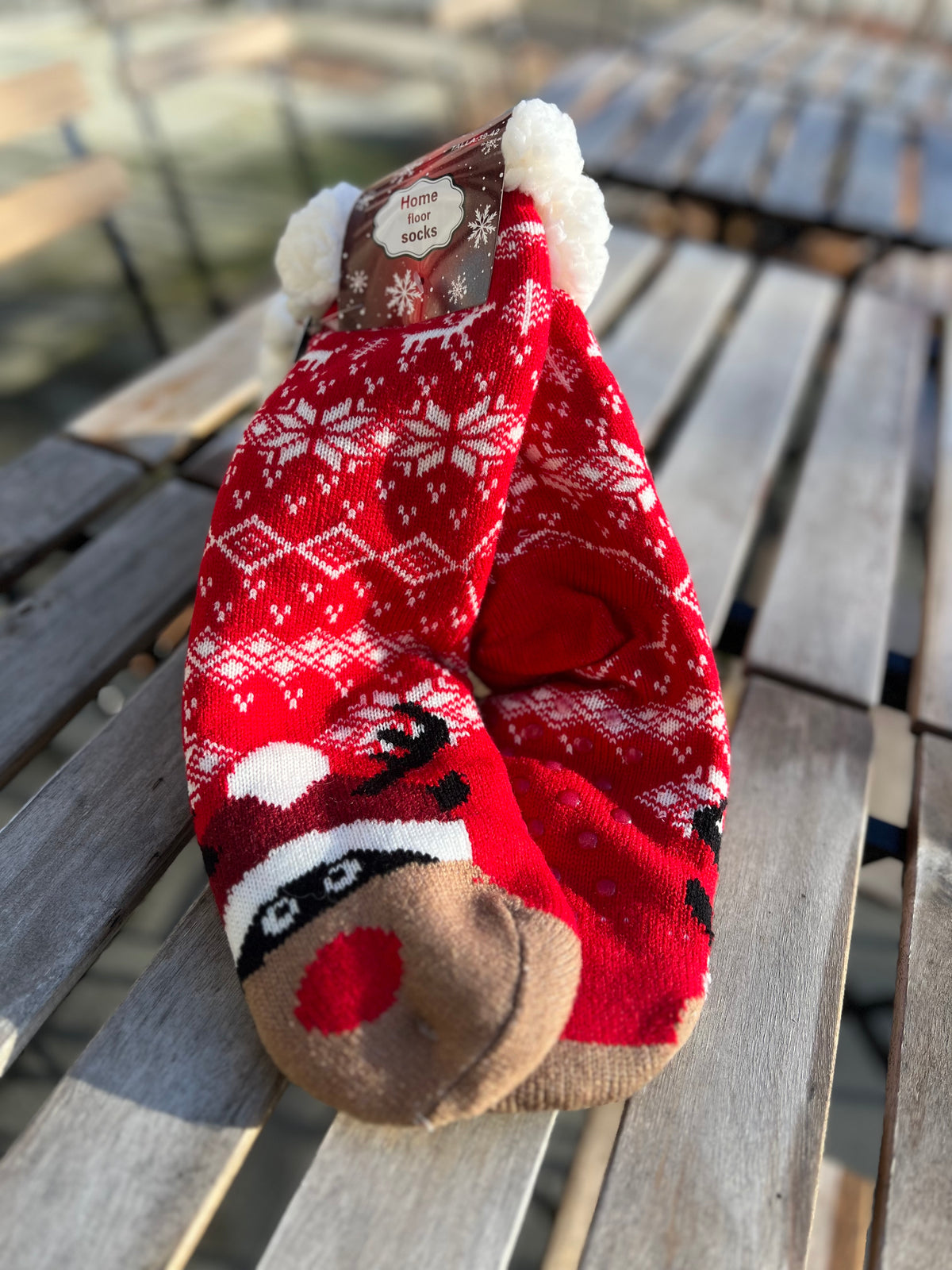 Sokker Cozy Reinsdyr