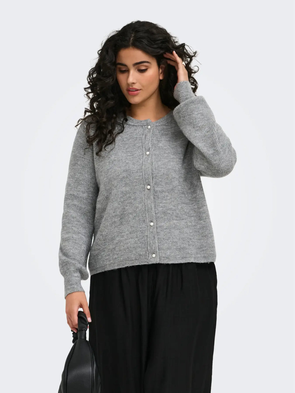 Cardigan Rose Grey Melange