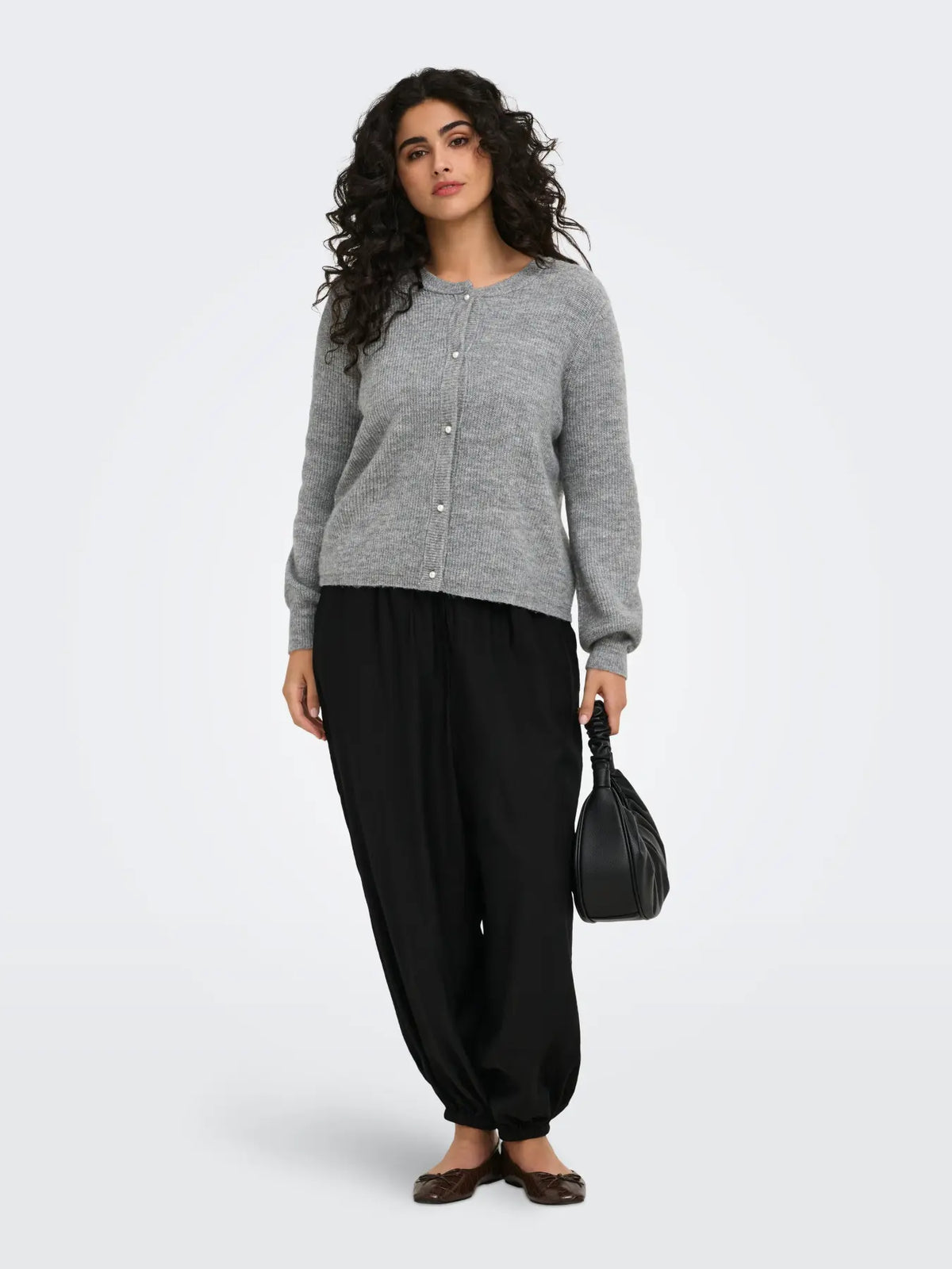 Cardigan Rose Grey Melange