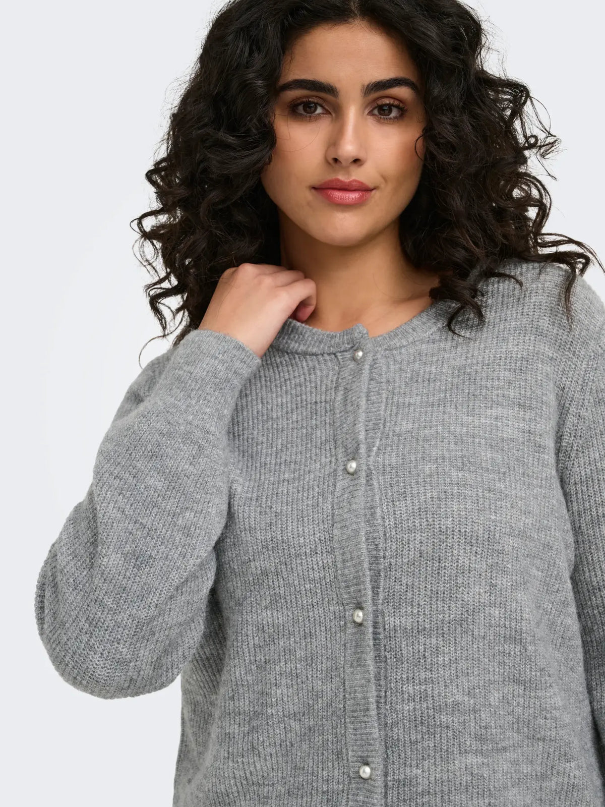 Cardigan Rose Grey Melange