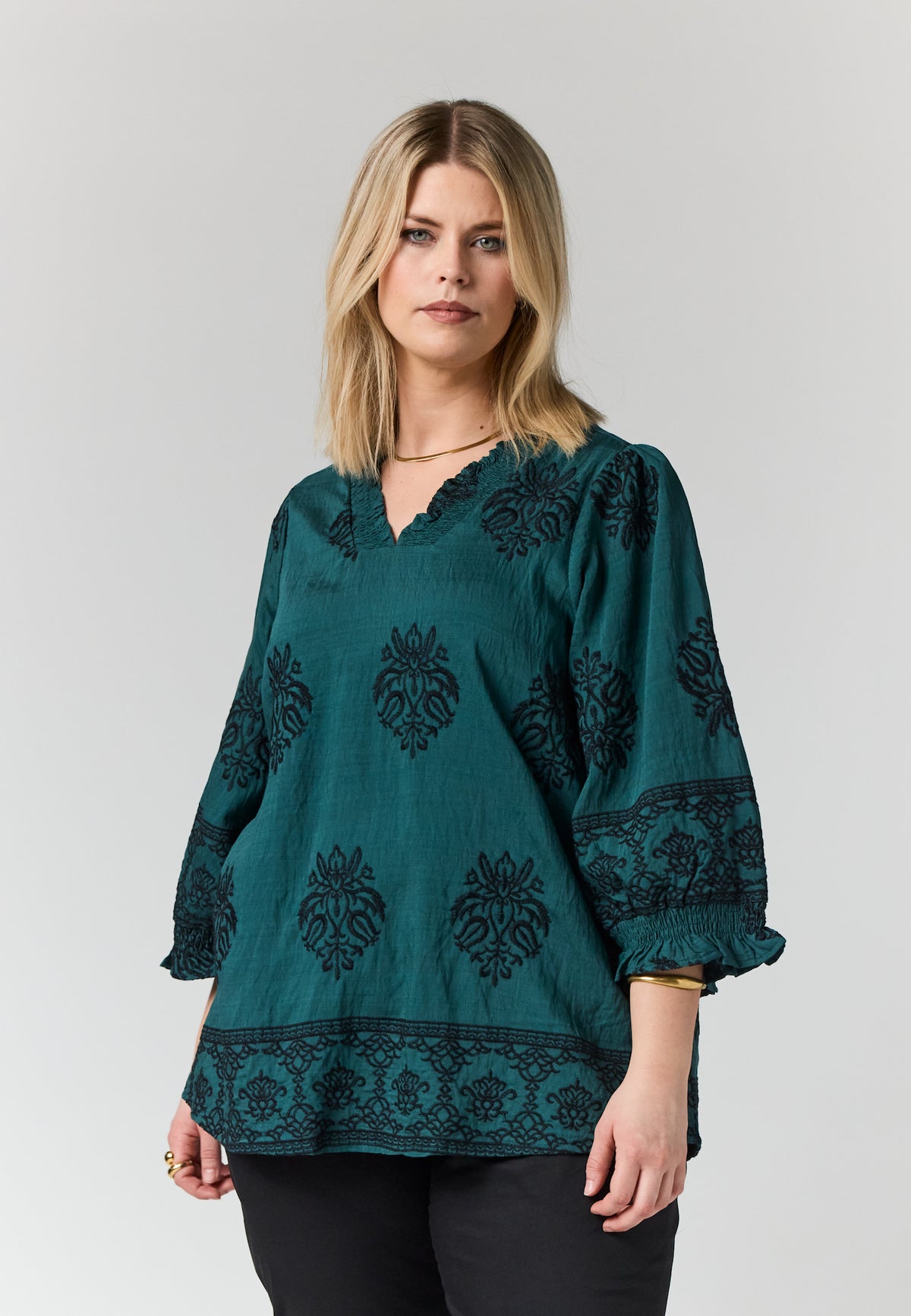 Bluse Feodora Petrol