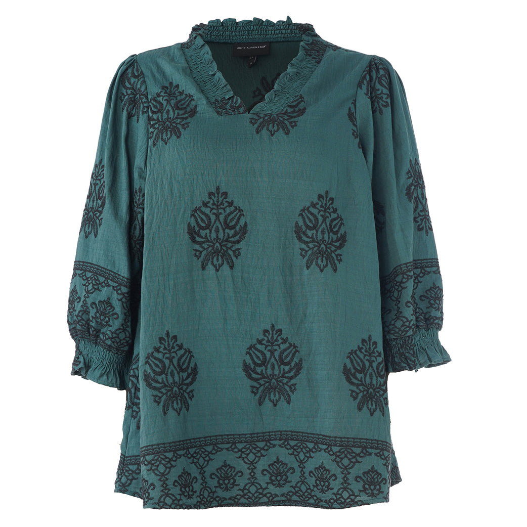 Bluse Feodora Petrol