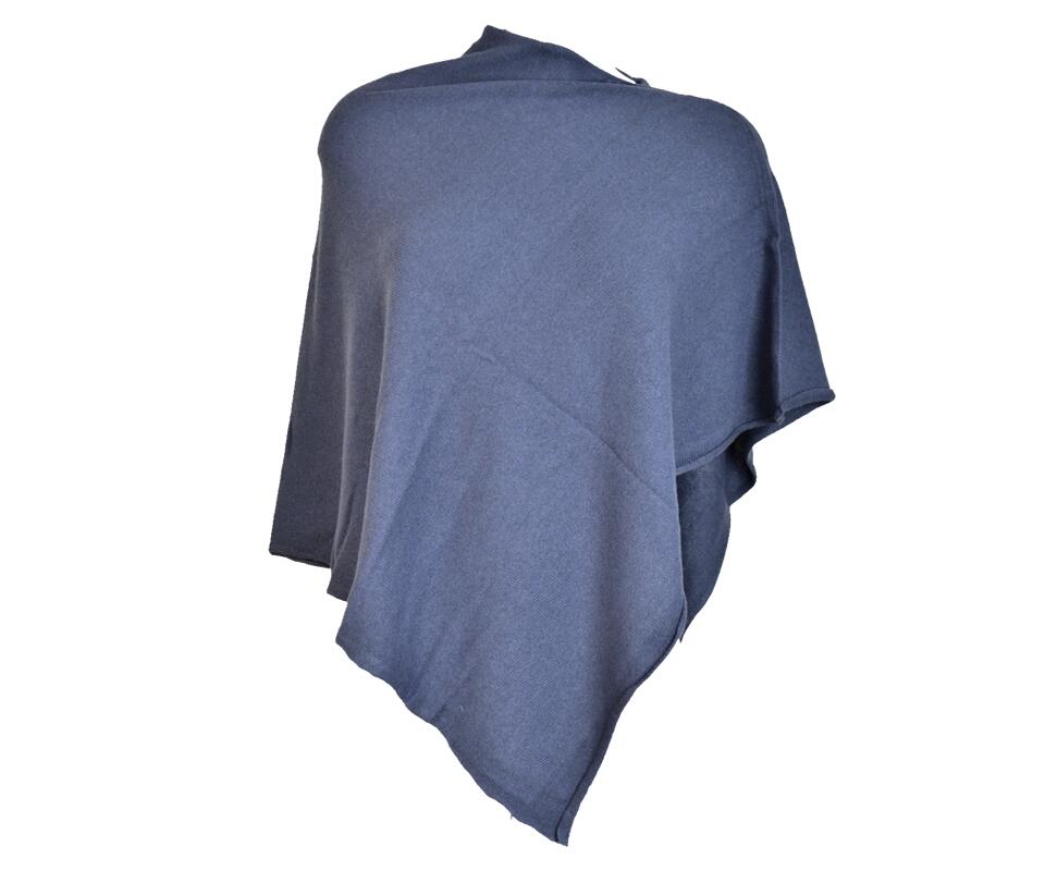 Poncho Jeansblå